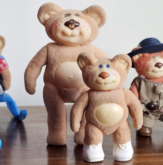 1986 Rare 10 Cabbage Patch Furskins Bears Lot, Panosh Moody Hollow House Playset - Picture 11 of 17